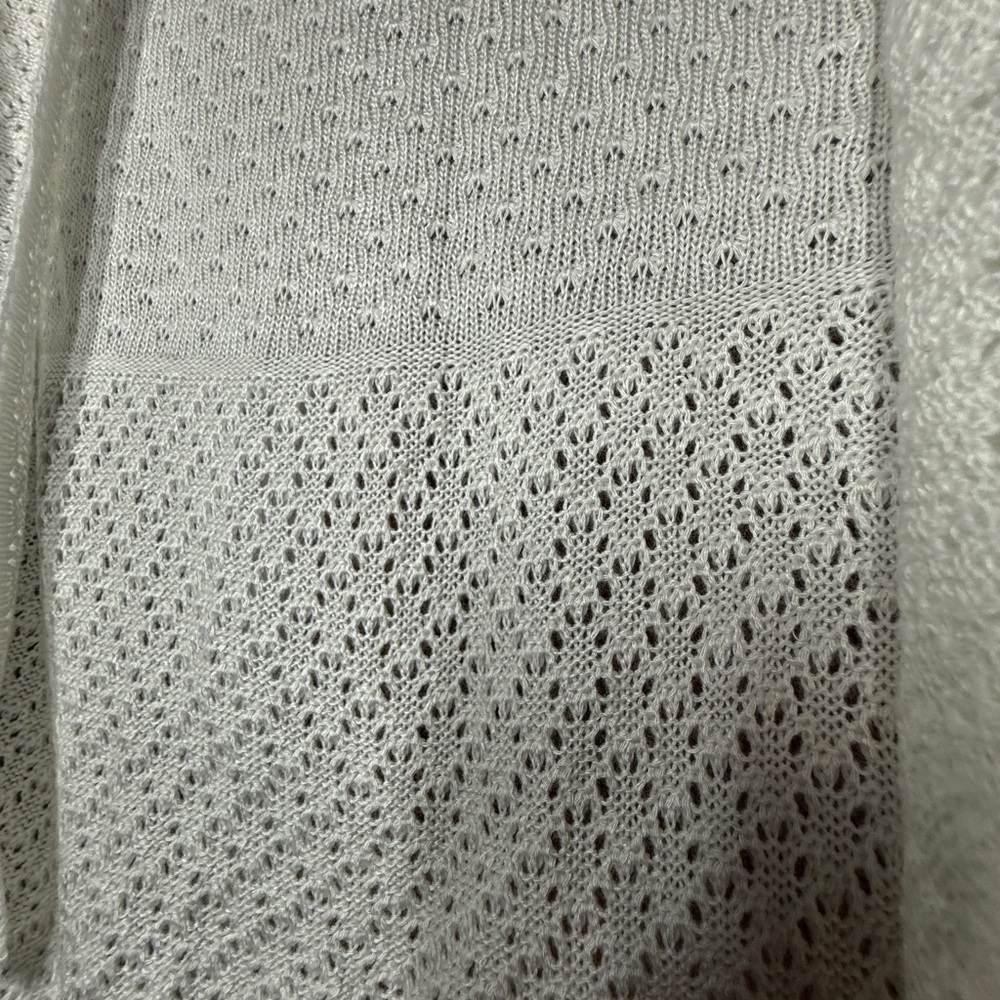 Perceptions White Open-Front Cardigan - image 4